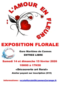 Les 14 et 15 février 2026 : Exposition florale "L'amour en fleurs"