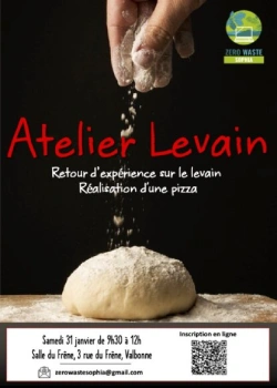 vendredi 6 février 2026 : Atelier levain, pain, pizza