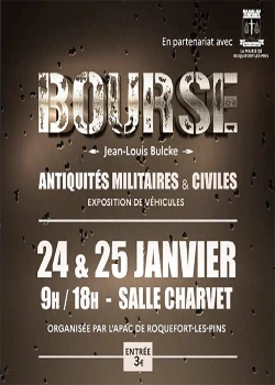 Les 24 et 25 janvier 2026 : Bourse Militaria