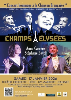 Samedi 17 janvier 2026 : Champs-Élysées - Chansons françaises