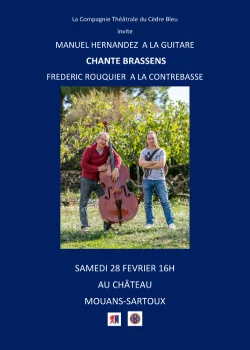 Samedi 28 février 2026 : Manuel Hernandez chante Brassens