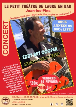 Vendredi 20 février 2026 : Rock années 50 - Concert avec Eddy Ray Cooper