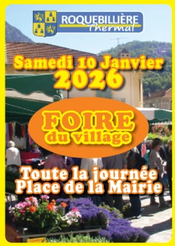 Samedi 10 janvier 2026 : Foire du village