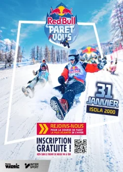samedi 31 janvier 2026 : Red Bull Paret Vous, la course de paret la plus déjantée s’invite à Isola 2000