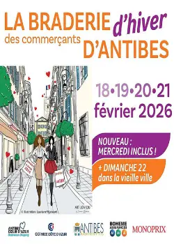 Du 18 au 22 février 2026 : Braderie d'hiver des commerçants d'Antibes