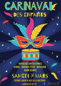 Samedi 7 mars 2026 : Carnaval des Enfants