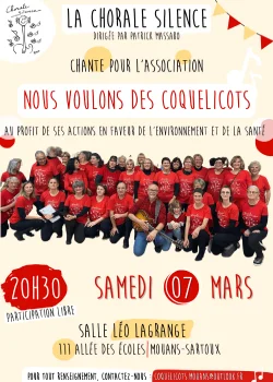 Samedi 7 mars 2026 : Concert de La Chorale silence