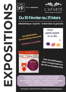 Du 10 février au 31 mars : Expositions « Mon petit point m’a dit » et « EDYS »