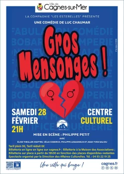 Samedi 28 février 2026 : Théâtre « Gros mensonges »