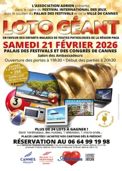 Samedi 21 février 2026 :Loto géant d'Adrien