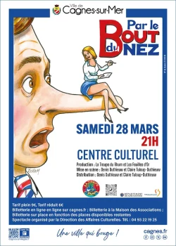 Samedi 28 mars 2026 : Théâtre « Par le Bout du Nez »