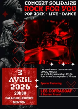 Vendredi 3 avril 2026 : Rock For You