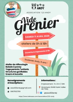 Samedi 11 avril 2026 : Vide grenier