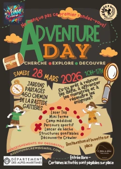 Samedi 28 mars 2026 : Adventure Day