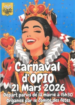 Samedi 21 mars 2026 : Carnaval d'Opio