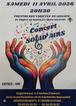Samedi 11 avril 2026 : Concert Solid'airs
