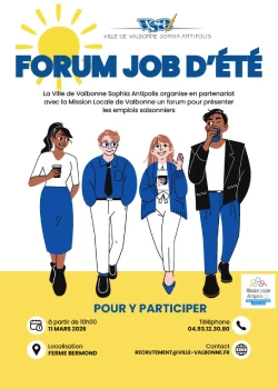 Mercredi 11 mars 2026 : Forum des emplois saisonniers pour la Ville