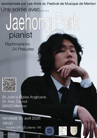 Vendredi 24 avril 2026 : Une soirée avec Jaehong Park