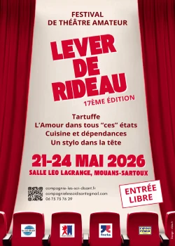 Du 21 au 24 mai 2026 : Festival Lever de rideau