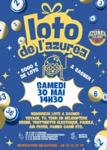 Samedi 30 mai 2026 : Loto de l’Azurea