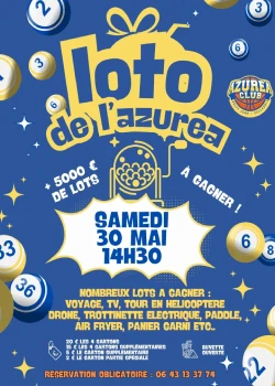 Samedi 30 mai 2026 : Loto de l’Azurea