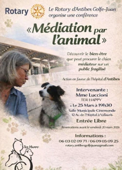 Mercredi 25 mars 2026 : Médiation par l’animal