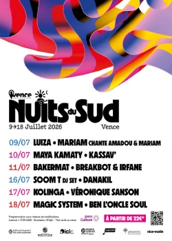 Du 9 au 18 juillet 2026 : Nuits du Sud