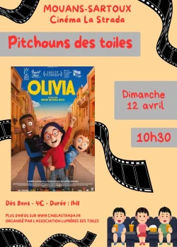 Dimanche 12 avril 2026 : Pitchouns des toiles "Olivia"