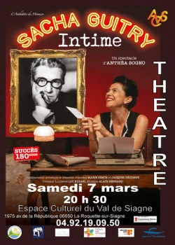 Samedi 7 mars 2026 : Sacha Guitry Intime