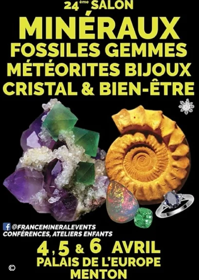 Du 4 au 6 avril 2026 : 24ème salon des minéraux