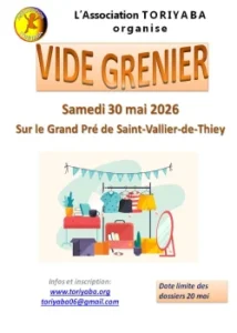Samedi 30 mai 2026 : Vide grenier