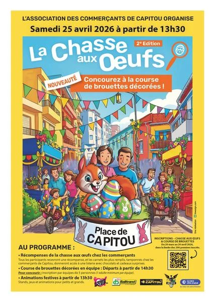 Samedi 25 avril 2026 : La chasse aux oeufs