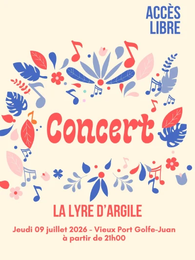 Jeudi 9 juillet 2026 : Concert de La Lyre d’Argile