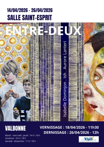 Du 14 au 26 avril 2026 : Exposition Entre-deux