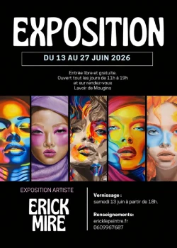 Du 13 au 27 juin 2026 : Exposition Erick Mire