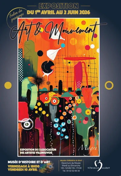 Du 1er avril au 2 juin 2026 : Exposition « Art et Mouvement »