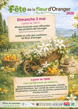 Dimanche 3 mai 2026 : Fête de la Fleur d’Oranger