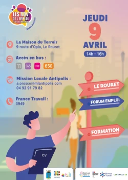 Jeudi 9 avril 2026 : Forum de l'emploi