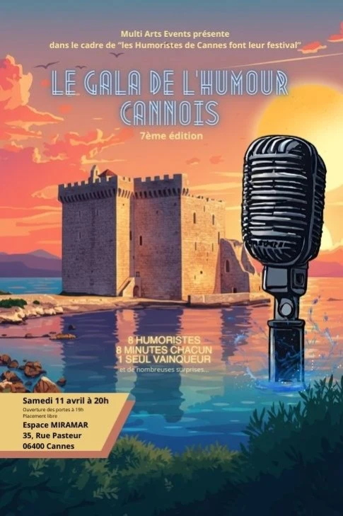 Samedi 11 avril 2026 : Gala de l'humour cannois