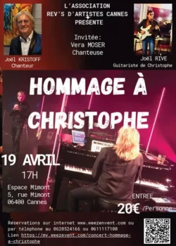 Dimanche 19 avril 2026 : Hommage à Christophe