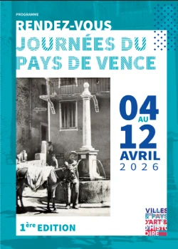 Du 4 au 12 avril 2026 : Première édition des Journées du Pays de Vence