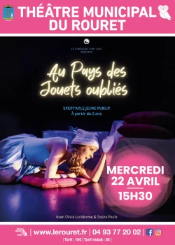 Mercredi 22 avril 2026 : Théâtre "Au pays des jouets oubliés"