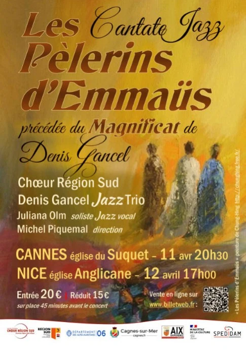 Samedi 11 avril 2026 : Cantate Jazz "Les Pèlerins d'Emmaüs"