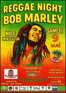 Samedi 9 mai 2026 : Reggae Night - Bob Marley