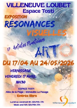 Du 17 avril au 24 mai 2026 : Exposition "Résonances Visuelles"