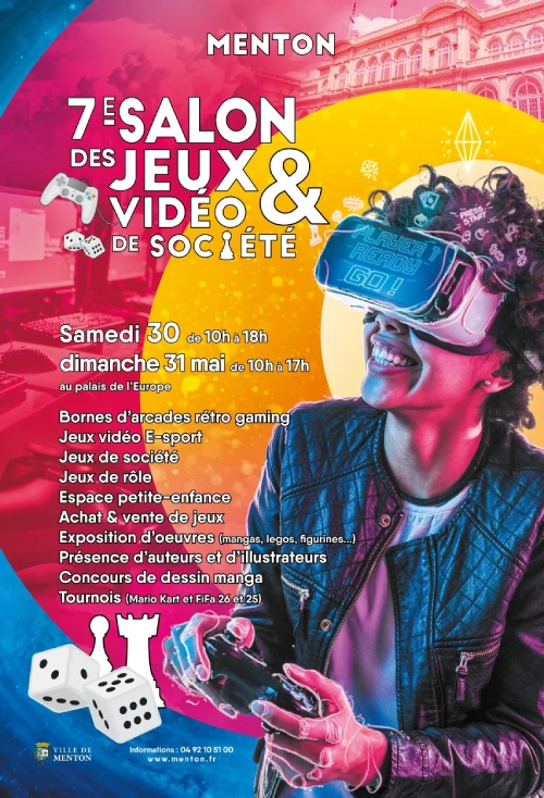 Les 30 et 31 mai 2026 : 7e Salon des jeux vidéo et de société