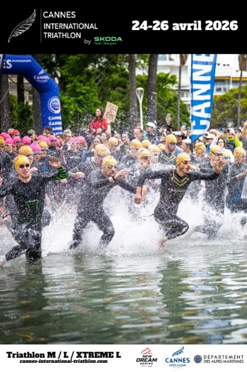 Du 24 au 26 avril 2026 : Cannes International Triathlon 2026