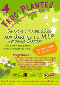Dimanche 19 avril 2026 : Troc plantes