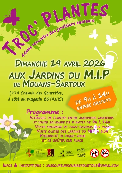 Dimanche 19 avril 2026 : Troc plantes