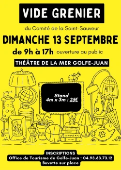 Dimanche 13 septembre 2026 : Vide Grenier de la Saint-Sauveur